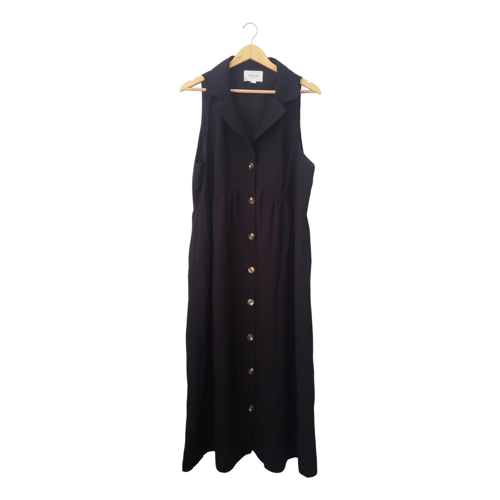 Pomander Place Jules Midi Dress Black Size Xxl
